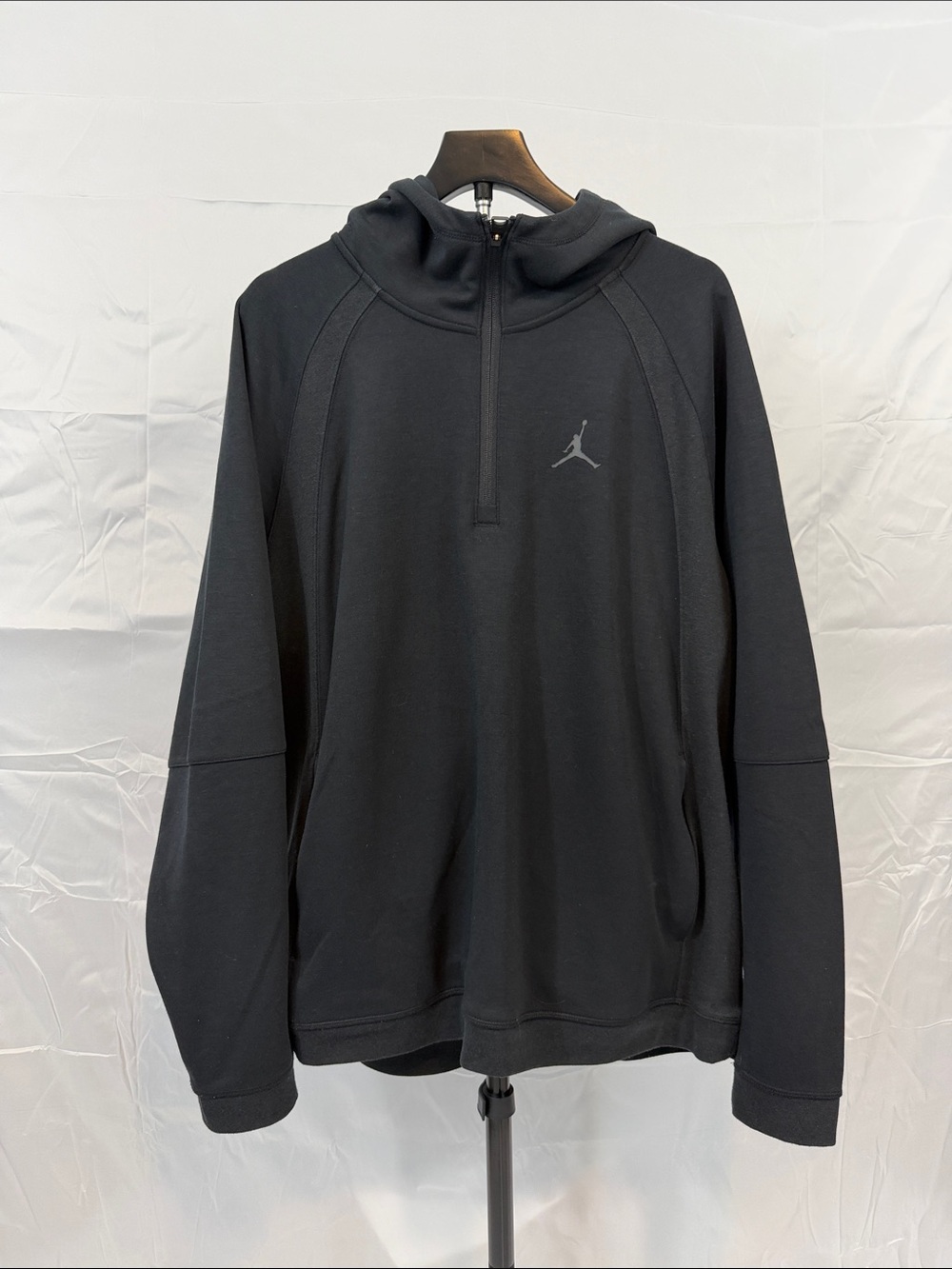 Air Jordan 1/4 Zip Hooded Long Sleeve Polyester Blend Dri-fit